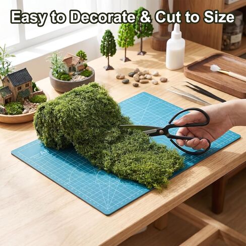 Fake Moss Mat, 3.94x47.24 Inch Artificial Moss Table Runner, Green Faux Moss Decor for Fairy Garden Crafts, Wedding Centerpieces, Garden & Woodland Party, DIY Enchanted Forest, Home Decor in Kuwait