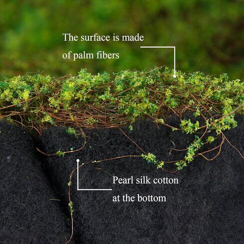 FAICOIA Artificial Fake Moss for Decorating Crafts 39" x 39" Faux Moss for Plants Indoor Dark Green Faux Grass for Planters Crafts DIY Table Centerpieces Fairy Garden Floral Wedding 100 x 100cm in Saudi Arabia