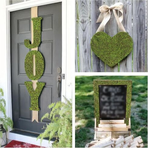 FAICOIA Artificial Fake Moss for Decorating Crafts 39" x 39" Faux Moss for Plants Indoor Dark Green Faux Grass for Planters Crafts DIY Table Centerpieces Fairy Garden Floral Wedding 100 x 100cm in Saudi Arabia