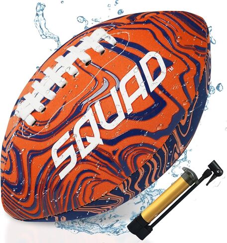 SQUAD Waterproof Football for Pool & Beach, Durable Fun Water Game Toy for Family, Teens, Adults - Strong Grip Pattern, Ideal Gift for Boys & Girls 8-15+ Year Old in Kuwait