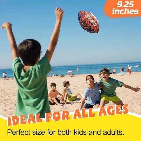 SQUAD Waterproof Football for Pool & Beach, Durable Fun Water Game Toy for Family, Teens, Adults - Strong Grip Pattern, Ideal Gift for Boys & Girls 8-15+ Year Old in Kuwait