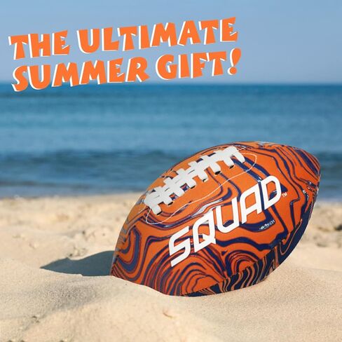 SQUAD Waterproof Football for Pool & Beach, Durable Fun Water Game Toy for Family, Teens, Adults - Strong Grip Pattern, Ideal Gift for Boys & Girls 8-15+ Year Old in Kuwait