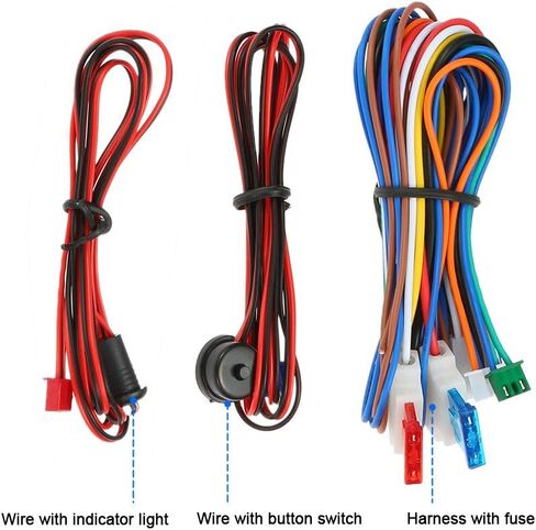Shkalacar 12V Car Alarm System, Anti-Theft Horn Siren Universal Car Vehicle Security System Burglar Alarm Protection Anti-theft System 2 Remote, Car Keyless Entry System in Kuwait