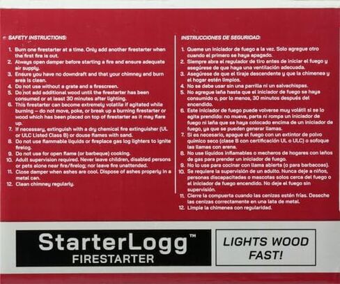 Pine Mountain StarterLogg Select-A-Size Firestarting Blocks, 24 Starts Firestarter Wood Fire Log for Campfire, Fireplace, Wood Stove, Fire Pit, Indoor & Outdoor Use, Red in Saudi Arabia