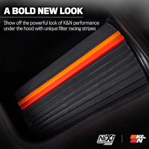 K&N NextGen Diesel Dryflow Cold Air Intake: Compatible with 2020-2026 Chevrolet/GMC; Silverado 2500 HD; Silverado 3500 HD; Sierra 2500 HD; Sierra 3500 HD; 50-3119D in Kuwait