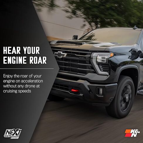 K&N NextGen Diesel Dryflow Cold Air Intake: Compatible with 2020-2026 Chevrolet/GMC; Silverado 2500 HD; Silverado 3500 HD; Sierra 2500 HD; Sierra 3500 HD; 50-3119D in Kuwait