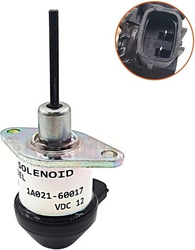 56 محرك Flameout Switch صمام قطع الزيت صمام الملف اللولبي 1A021-60017 1A02160017، 12V DC - جزء بديل لنظام وقود المعدات الزراعية للجرارات in Kuwait