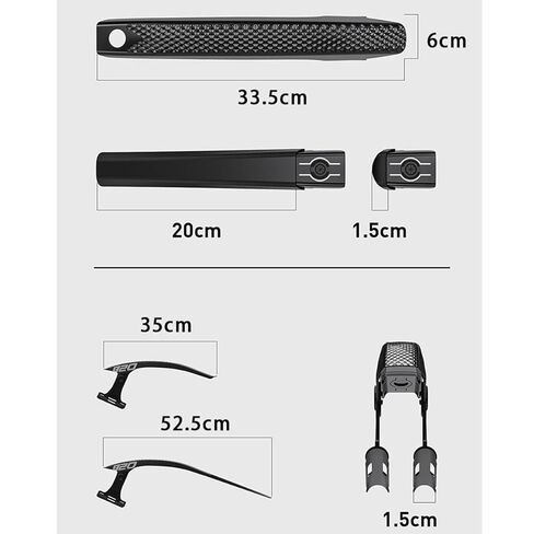 Bicycle Mudguard for Gravel/Road Bikes & City Bikes – Lightweight PC Nylon Design with Quick Release (700C, up to 50mm Tire Width) – Splash Protection & Easy Installation in Kuwait