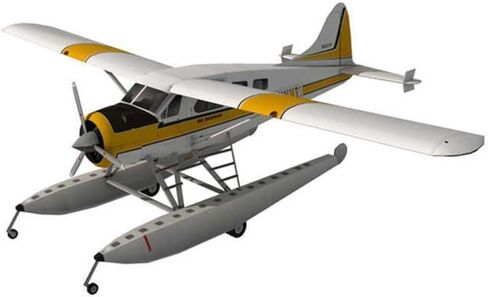 ZEZEFUFU 1:32 Scale DHC-2 Beaver Float Seaplane Paper Model Set Handmade DIY Paper Model for Collection Gift (Unassembled Kit) in Kuwait