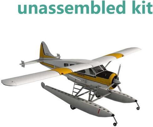 ZEZEFUFU 1:32 Scale DHC-2 Beaver Float Seaplane Paper Model Set Handmade DIY Paper Model for Collection Gift (Unassembled Kit) in Kuwait
