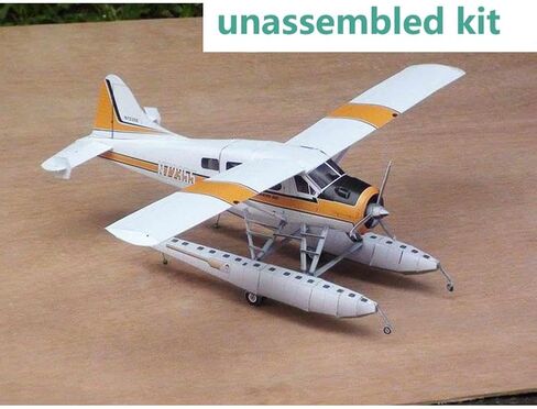 ZEZEFUFU 1:32 Scale DHC-2 Beaver Float Seaplane Paper Model Set Handmade DIY Paper Model for Collection Gift (Unassembled Kit) in Kuwait