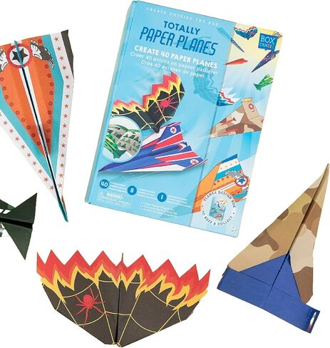 BOX CANDIY Totally Paper Planes Fold and Fly Origami Airplane Art Set to Make and Fly 40 Planes in Kuwait