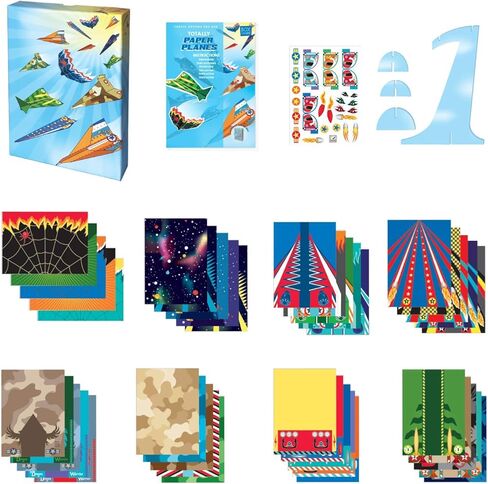 BOX CANDIY Totally Paper Planes Fold and Fly Origami Airplane Art Set to Make and Fly 40 Planes in Kuwait