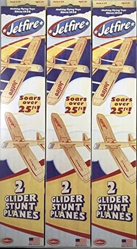 Guillow's Lot of 3 32 Jetfire Twin Packs (6 Gliders Total) in Kuwait