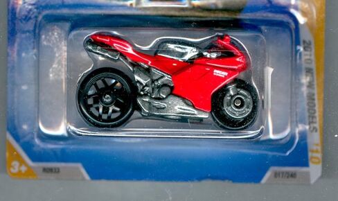 هوت ويلز 2010-017 دوكاتي 1098R موديلات جديدة 17/44 أحمر مقياس 1:64 in Kuwait