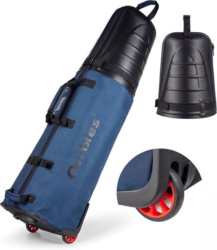 Golf Travel Bag with ABS Hard Shell Top – Golf Bag with 1680D Waterproof Fabric, 7mm Padding & Wheels – Golfing Accessories Travel Case for Airlines – Fits Most Club Bags & Sports in Saudi Arabia