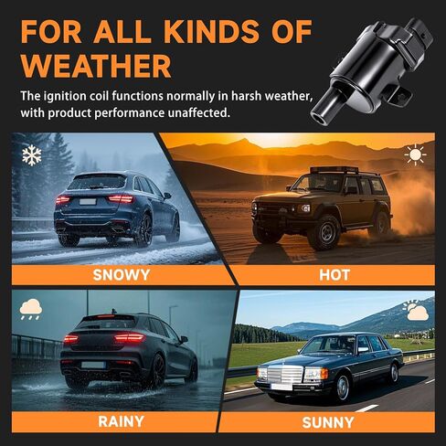 حزمة ملف الإشعال الدائري UF262 متوافقة مع 4.8L 5.3L 6.0L Chevy GMC Silverado 1500 2500 3500 Tahoe Suburban Express Sierra Savana Yukon Escalade Avalanche Envoy 2002 2003 2004 2005 2006، 8 قطع in Kuwait