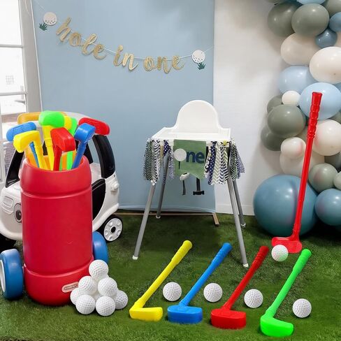36 Pcs Plastic Mini Golf Clubs for Toddlers Kids Golf Party Favors Kids Golfs Clubs Toy Set Toy Balls for Outdoor Indoor Lawn Sports Birthday Gifts for Boys Girls in Kuwait