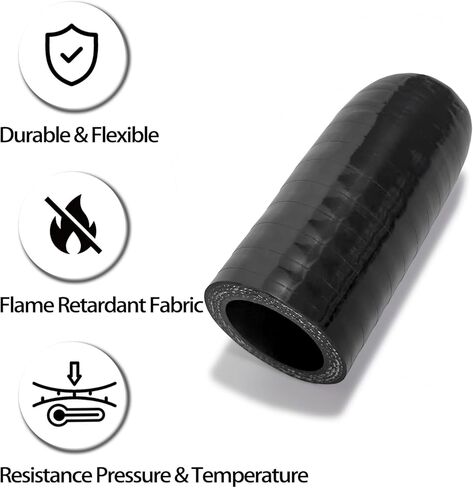 ID 1/2" (13mm) 4-Ply Reinforced Silicone Hose Cap Length 60mm Hose End Plug W/Clamp for Turbo Bypass Valve Vacuum Throttle Body Water Port Coolant Heater Core in Kuwait
