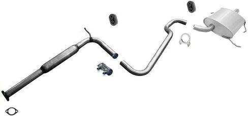 Muffler Pipe Exhaust System Replacement Parts For Nissan 2001 Altima Made in USA Clamps Gaskets in Kuwait