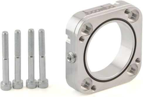 Throttle Body Spacer Compatible with Ford EcoBoost Models (Natural Aluminum) in Kuwait