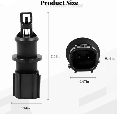 Osilly Car Air Intake Charge Temperature Sensor, OEM# 4606487AB 4606487AA Vehicle Air Cooler Temperature Sensor, Automotive Replacement Accessories, Compatible with Concord Caliber Compass in Kuwait