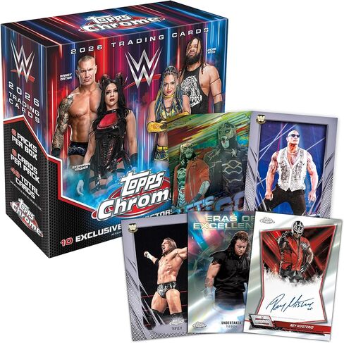 2026 Topps Chrome WWE - مختوم من المصنع - صندوق ضخم in Kuwait