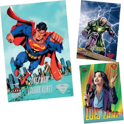 2026 Upper Deck Fleer Ultra Superman Factory Sealed Blaster Box with Chance for Blaster Exclusive Ultra Stars Green Parallels and Other Inserts in Kuwait