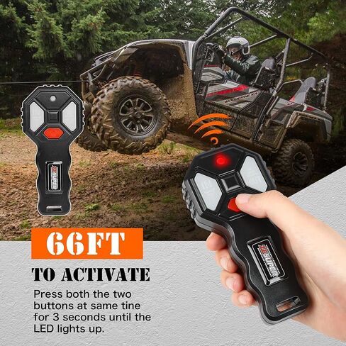 ZESUPER 2500 lb 12V DC Electric Winch 30 ft Synthetic Rope Off Road Waterproof UTV ATV Boat Winch Kits with Wireless Remote,Handheld Switch in Saudi Arabia