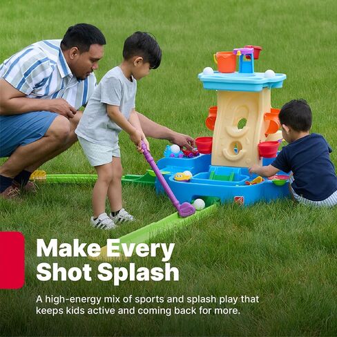 Step2 Putt & Splash Adventure Center, Kids Water Tower, Mini Golf Playset, 33 Accessories, Clubs, Golf Balls, Ages 1.5+ Years in Kuwait
