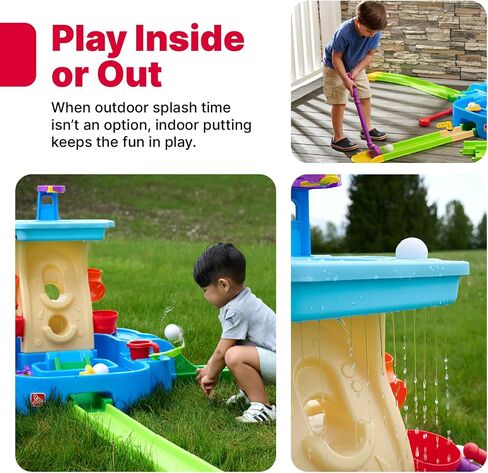 Step2 Putt & Splash Adventure Center, Kids Water Tower, Mini Golf Playset, 33 Accessories, Clubs, Golf Balls, Ages 1.5+ Years in Kuwait