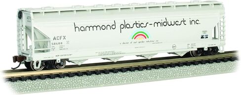 قطارات باخمان - ACF 56' 4-Bay Center-Flow Hopper - Hammond Plastics #58468 - N Scale in Kuwait