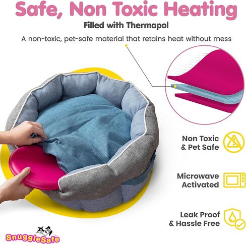 The 'Original' Snugglesafe Microwave Heating Pad Disc Microwavable Heated Pet Bed. in Saudi Arabia