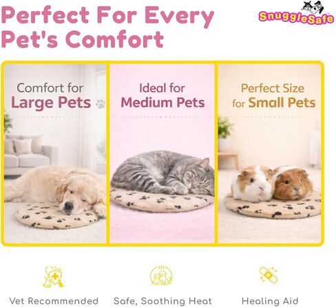 The 'Original' Snugglesafe Microwave Heating Pad Disc Microwavable Heated Pet Bed. in Saudi Arabia