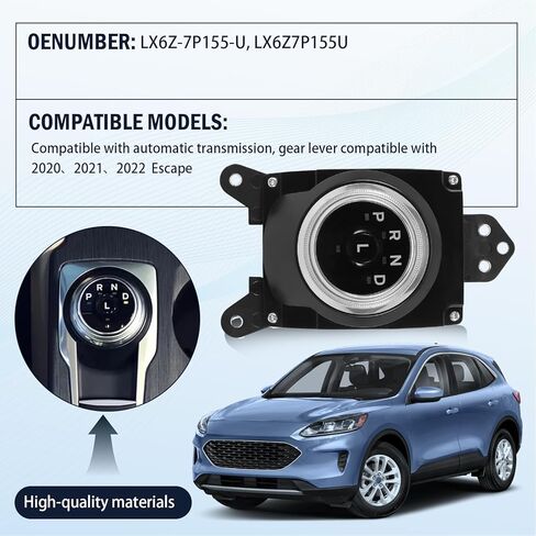 Automatic Transmission Shift Lever LX6Z-7P155-U Compatible with Escape 2020 2021 2022 Transmission Shifter Gear Selector Knob Switch OEM LX6P-7P155EE in Kuwait