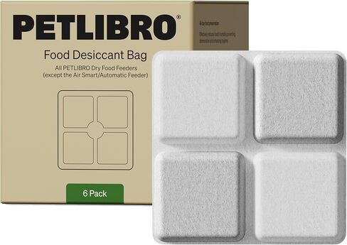 PETLIBRO Pet Food Desiccant Bag, 6 Packs Upgrade Desiccant Packets Keep Cat Food & Dog Food Dry and Fresh, Suitable Model PLAF001, PLAF101, PLAF005, PLAF006, PLAF103, PLAF203 in Saudi Arabia