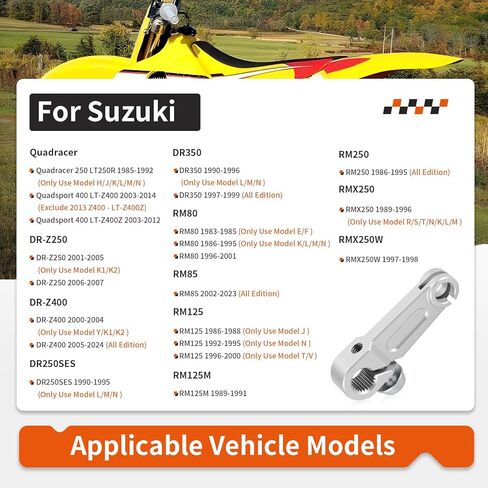 Silver Clutch Release Arm For Suzuki Quadracer 250 DR-Z250 DR350 DRZ400 RM80 RM85 RM125 RMX250 LT-Z400 1985-2023 23271-20902 in Kuwait