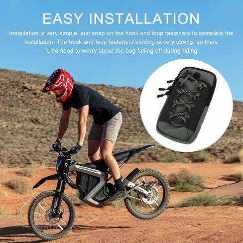حقيبة تخزين غطاء البطارية من Dirtbike، حقيبة تخزين إطار البطارية الأمامية للدراجة النارية لـ Surron Light Bee/Talaria/X160/X260/E Ride Pro/Surron Ultra Bee/Rawrr Mantis/Tuttio Soleil 01 (رمادي) in Kuwait