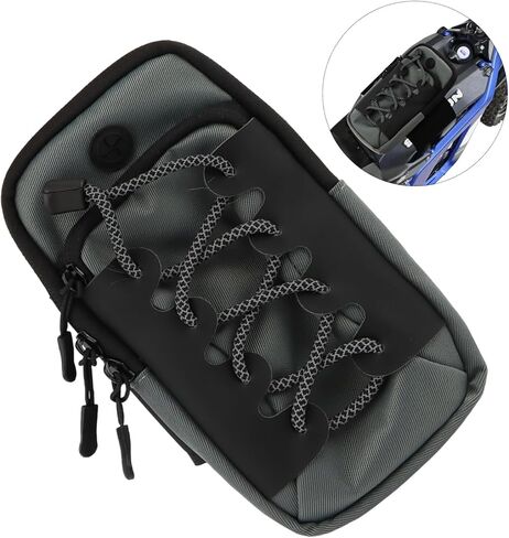 حقيبة تخزين غطاء البطارية من Dirtbike، حقيبة تخزين إطار البطارية الأمامية للدراجة النارية لـ Surron Light Bee/Talaria/X160/X260/E Ride Pro/Surron Ultra Bee/Rawrr Mantis/Tuttio Soleil 01 (رمادي) in Kuwait
