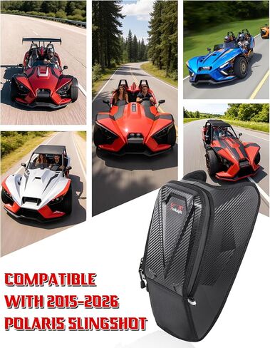 حقيبة وحدة تحكم مركزية مطورة من StarknightMT مقاومة للماء متوافقة مع Polaris Slingshot SL S LE SLR GT 2015-2026 حقيبة تخزين 1680D Cab Pack حقائب وحدة التحكم المركزية للمقعد in Kuwait
