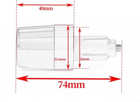 أطراف قضيب الدراجة النارية أغطية نهاية المقود متوافقة مع ملحقات H.onda CB750 K/F/A CB 750 H.ornet 2023 2024 2025 (أحمر) in Kuwait