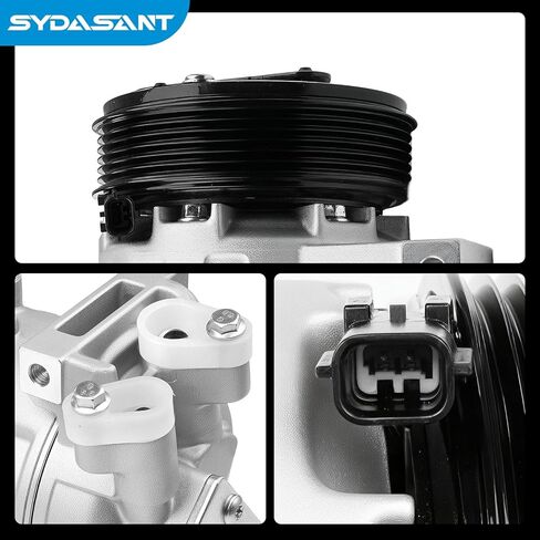AC Compressor Compatible with (ONLY Fit SL/SV Model) Nissan Altima 2.5L 2007 2013-2018, Rogue 2.5L 2014-2020 Air Conditioner, A/C Air Conditioning VCS-14EC Style (Not DKS17D), CO 29073C, 98664 in Kuwait