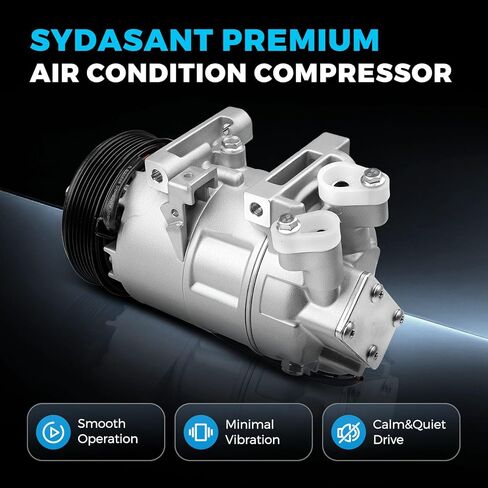 AC Compressor Compatible with (ONLY Fit SL/SV Model) Nissan Altima 2.5L 2007 2013-2018, Rogue 2.5L 2014-2020 Air Conditioner, A/C Air Conditioning VCS-14EC Style (Not DKS17D), CO 29073C, 98664 in Kuwait