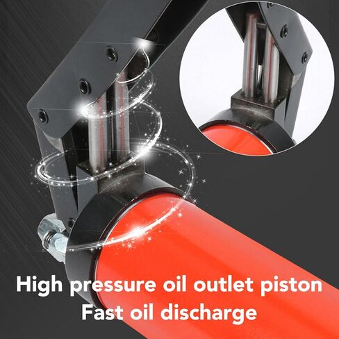 High Pressure Manual Grease, 600cc Capacity Aluminum Alloy Grease with Dual Rod, for Construction Machinery Cars Trucks Ships Lawn Mowers Road Rollers Tractors in Kuwait