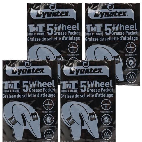 Dynatex 5th Wheel Grease 2 oz Packet - Heavy-Duty Waterproof, Graphite & Moly, High Load Plating, Anti-Rust & Corrosion (2-Pack) in Kuwait