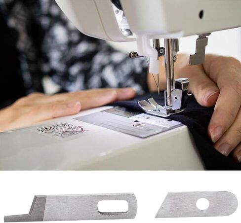 Haofy Serger الشفرات العلوية السفلية 2 مجموعة 412585 550449 قطع غيار ماكينة الاوفرلوك لـ BabyLock BL400 Elna T3 T34 Hobbylock 2.0 756 in Kuwait