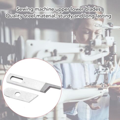 Haofy Serger الشفرات العلوية السفلية 2 مجموعة 412585 550449 قطع غيار ماكينة الاوفرلوك لـ BabyLock BL400 Elna T3 T34 Hobbylock 2.0 756 in Kuwait