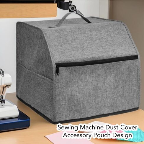 Sewing Machine Dust Cover, Oxford Cloth Serger Overlock Machine Cover with Accessories Pouch, for Most Standard Sewing Machines and Sergers in Saudi Arabia