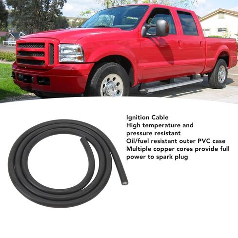 7mm Ignition Cable, High Temperature Resistance, Durable Reliable Premium Automotive Grade, Spark Plug Wire, PVC Sheathed Insulated Copper Core, for Cars, Motorcycles, Lawn Mowers, in Kuwait