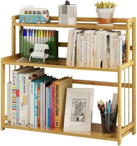 Book Shelf Desktop Bookshelf Storage Rack Office Simple Student Desk Bookcase for Living Room(60cm) in Kuwait